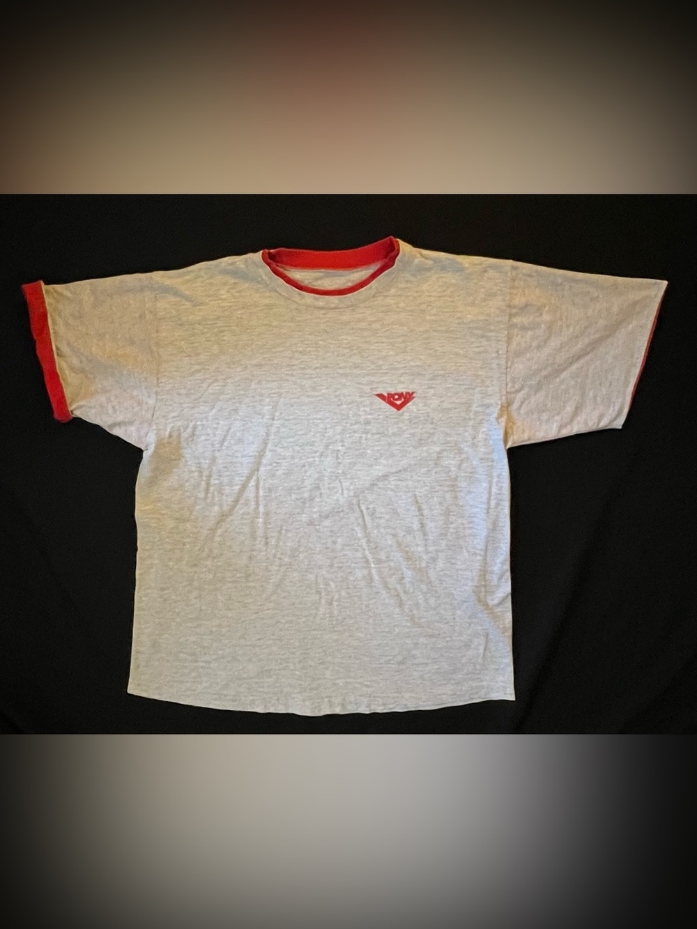 Vintage PONY Ringer t shirt. Grey and Red size Men’s XL